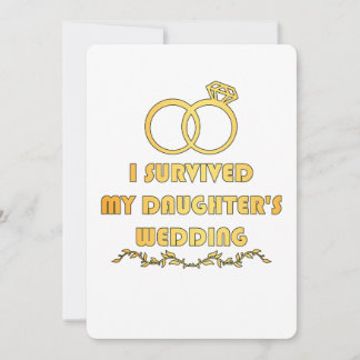 I survived my daughter's wedding invitation