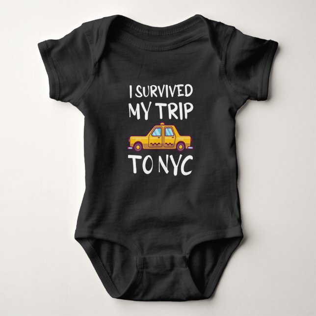 I Survived My Trip To NYC Baby Bodysuit (Front)