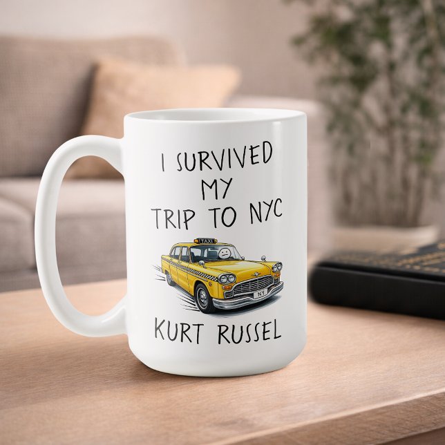 I Survived My Trip To Nyc (Custom All Text) Coffee Mug (Left)
