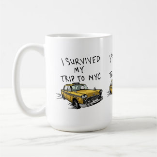 I Survived My Trip To NYC New York Taxi Coffee Mug