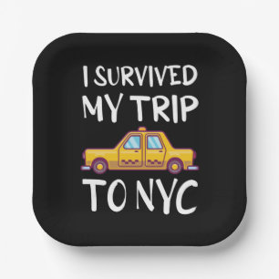 I Survived My Trip To NYC Paper Plate