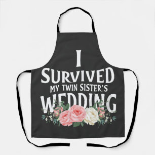 I Survived My Twin Sister’s Wedding Couples Apron