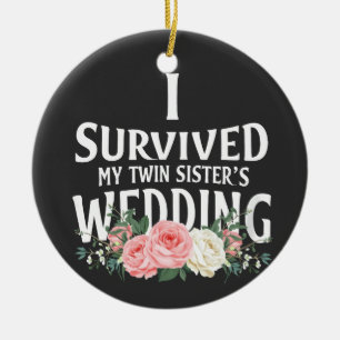 I Survived My Twin Sister’s Wedding Couples Ceramic Tree Decoration