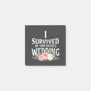 I Survived My Twin Sister’s Wedding Couples  Post-it Notes