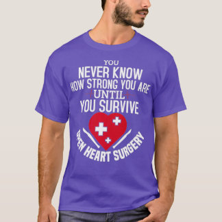 I Survived Open Heart Surgery Gifts Recovery Men T-Shirt