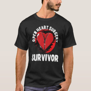 I Survived Open Heart Surgery Heart Attack Survivo T-Shirt
