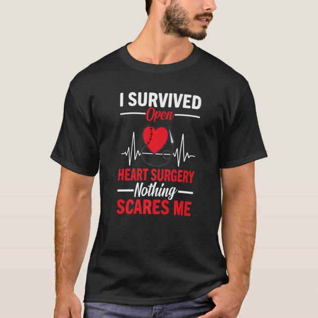 I Survived Open Heart Surgery Open Heart Surgery M T-Shirt (Front)