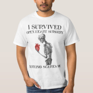 I Survived Open Heart Surgery Survivor Gift T-Shirt