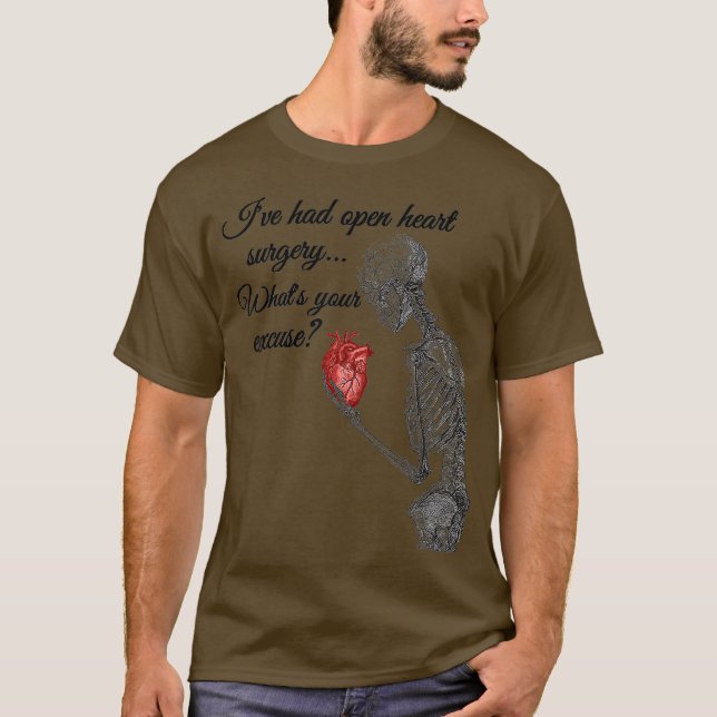 I Survived Open Heart Surgery Survivor Gift T-Shirt (Front)