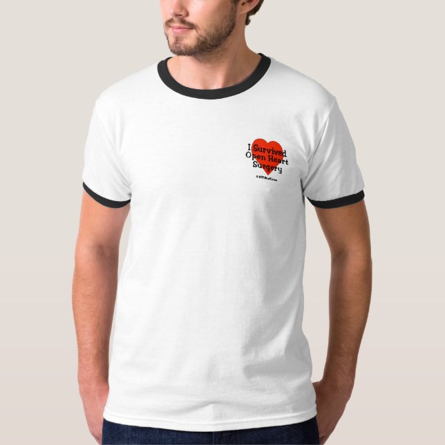 I Survived Open Heart Surgery T-Shirt (Front)