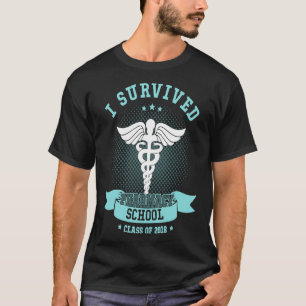 I Survived Pharmacy School T-shirt Pharmacist Est