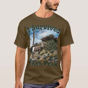 I Survived Pikes Peak Bighorn Sheep T-Shirt