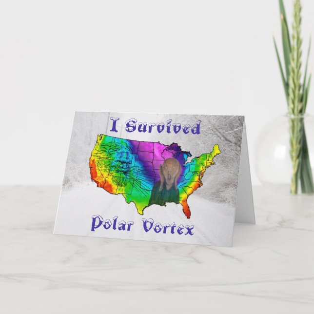 I Survived Polar Vortex Card (Front)