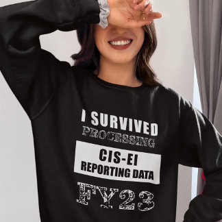 I Survived Processing FY23 CIS-EI Reporting Data Sweatshirt