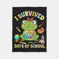 I Survived Six Seven Days Of School Cute Frog Stud