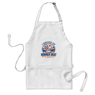 I Survived Summer Heat Boston Massachusetts Standard Apron