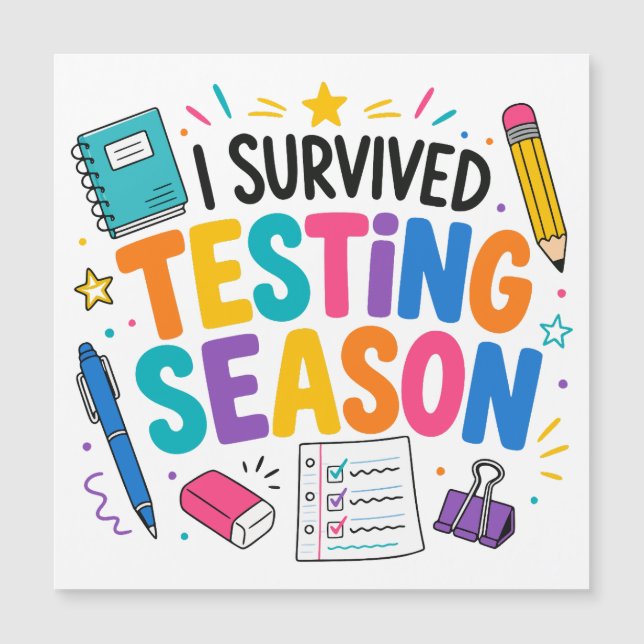 I Survived Testing Season School Humour (Front)