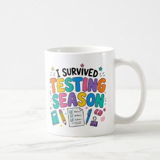 I Survived Testing Season School Humour Coffee Mug