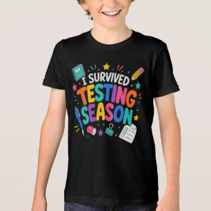 I Survived Testing Season School Humour Tri-Blend Shirt