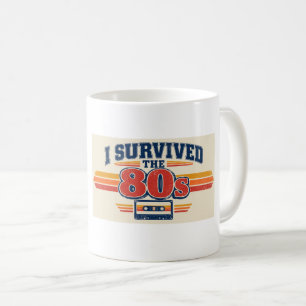 I Survived the 80s Retro Vintage Nostalgia Coffee Mug