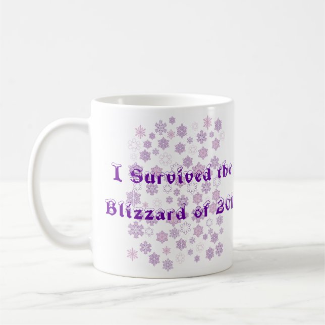 I Survived the Blizzard of 2011 Coffee Mug (Left)