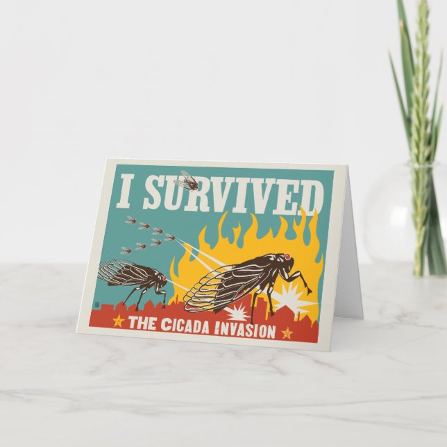 I Survived the Cicada Invasion Card (Front)
