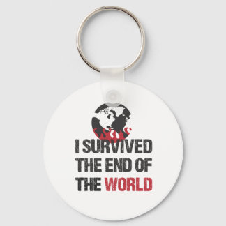 I Survived The End Of The World Key Ring