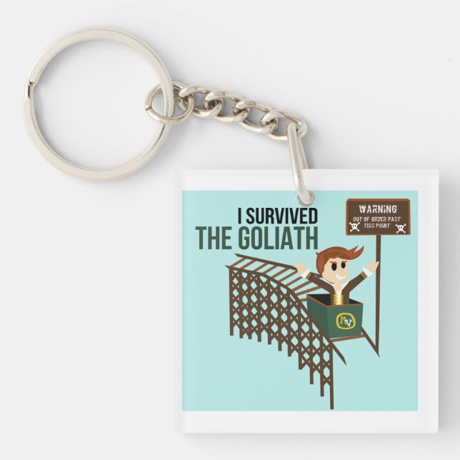 I Survived the Goliath Key Chain (Front)