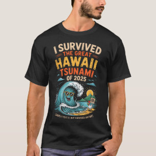 I Survived The Great Hawaii Tsunami Of 2025 T-Shirt