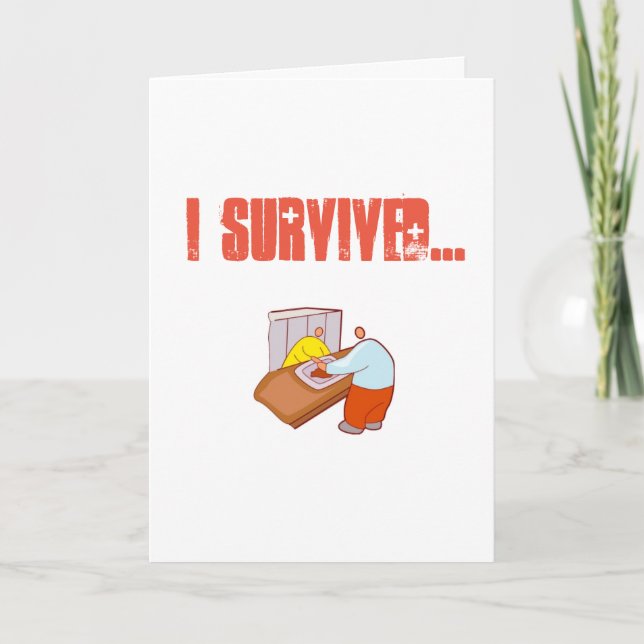 I Survived the Hospital Cafeteria Card (Front)