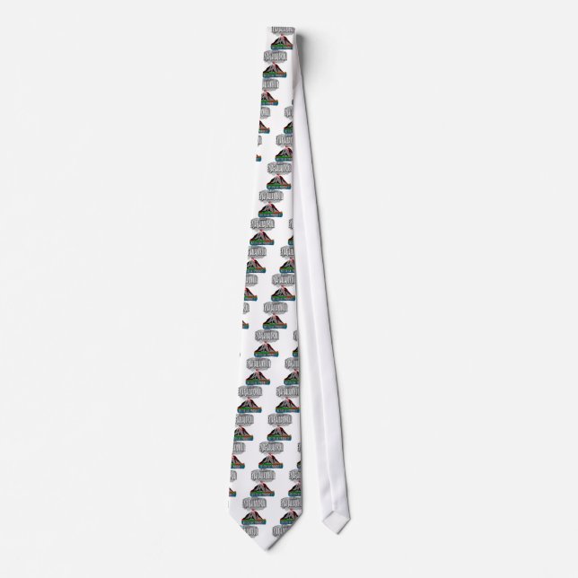 I Survived The Iceland Volcano Tie (Front)
