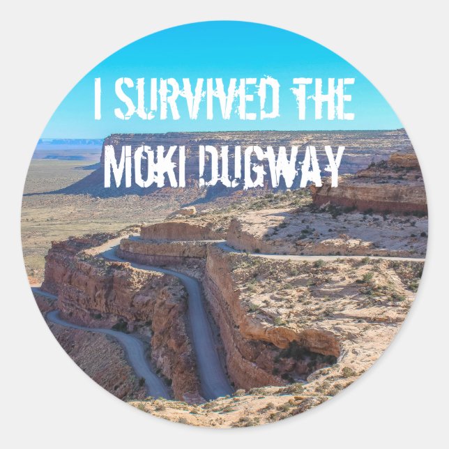 I Survived the Moki Dugway Sticker (Front)