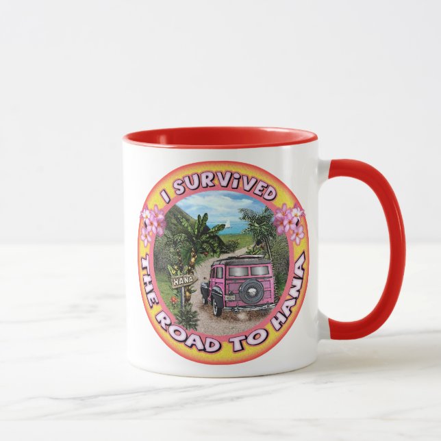 I survived the Road to Hana Mug (Right)