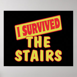 I SURVIVED THE STAIRS POSTER