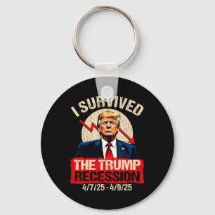 I Survived The Trump Recession 4725 4925 Trump Rec Key Ring