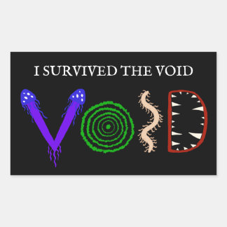 I Survived the Void Rectangular Sticker