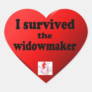 I Survived the Widowmaker Heart Sticker