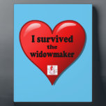 I Survived the Widowmaker Plaque<br><div class="desc">The widowmaker is the most serious heart attack that medical science has documented because it is a 100% blockage of the left main coronary artery.</div>