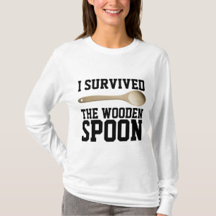 I SURVIVED THE WOODEN SPOON, Funny T-shirts