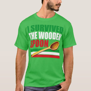 I Survived The Wooden Spoon Funny Wooden Spoon Sur T-Shirt