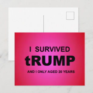 I Survived tRUMP Postcard