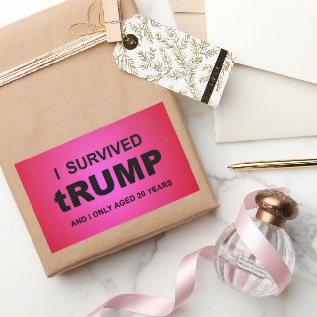 I Survived tRUMP Rectangular Sticker (Gifting)