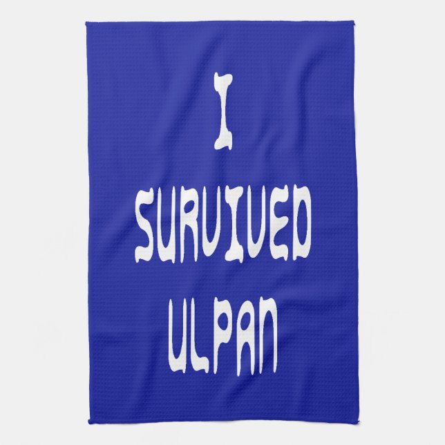 I Survived Ulpan Tea Towel (Vertical)