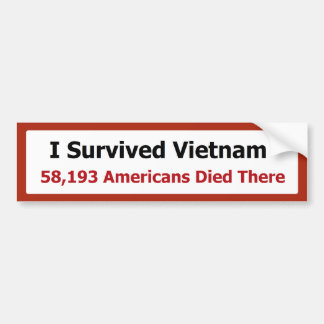 I SURVIVED VIETNAM BUMPER STICKER