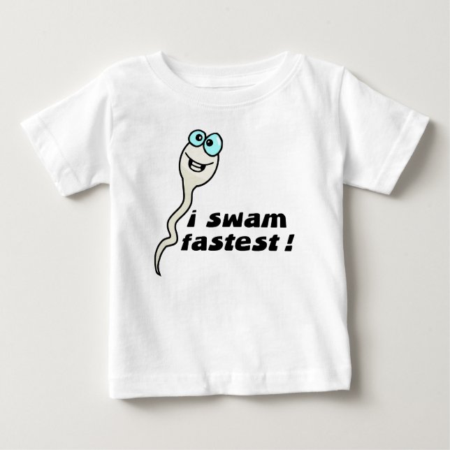 I Swam Fastest Baby T-Shirt (Front)