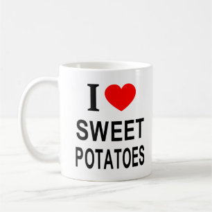 I ❤️ SWEET POTATOES I LOVE SWEET POTATOES I HEART COFFEE MUG