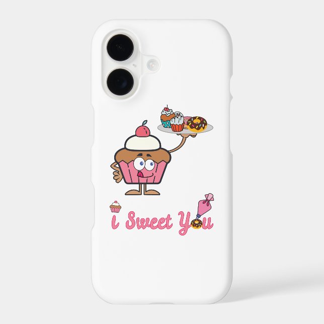 I Sweet You with a Cupcake Samsung Galaxy Case (Back)