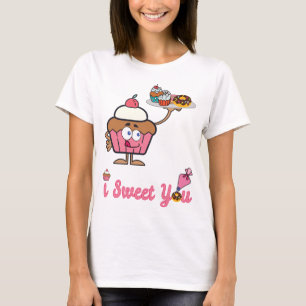 I Sweet You with a Cupcake T-Shirt
