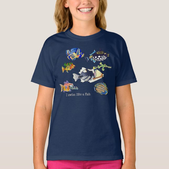 I Swim Like A Fish T-Shirt (Front)