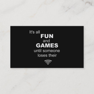I.T. Business Card - Black and White